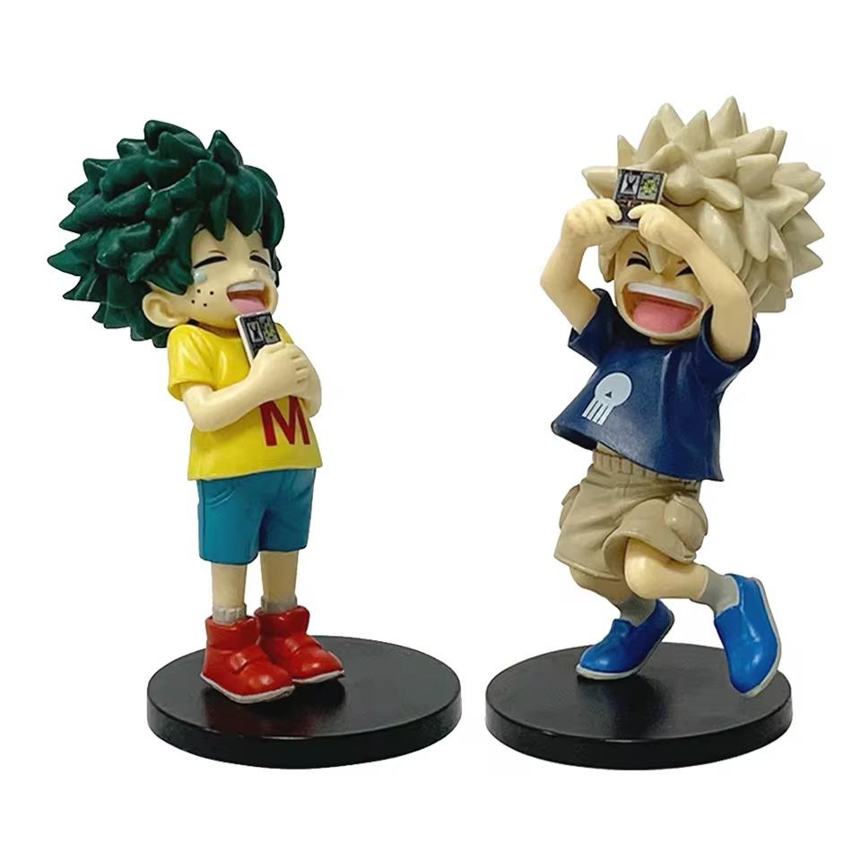 In Stock 2Pcs My Hero Academia Anime Action Figures Pvc Collectible Model Toys Kids Birthday Toys Decorative Gifts For Fans