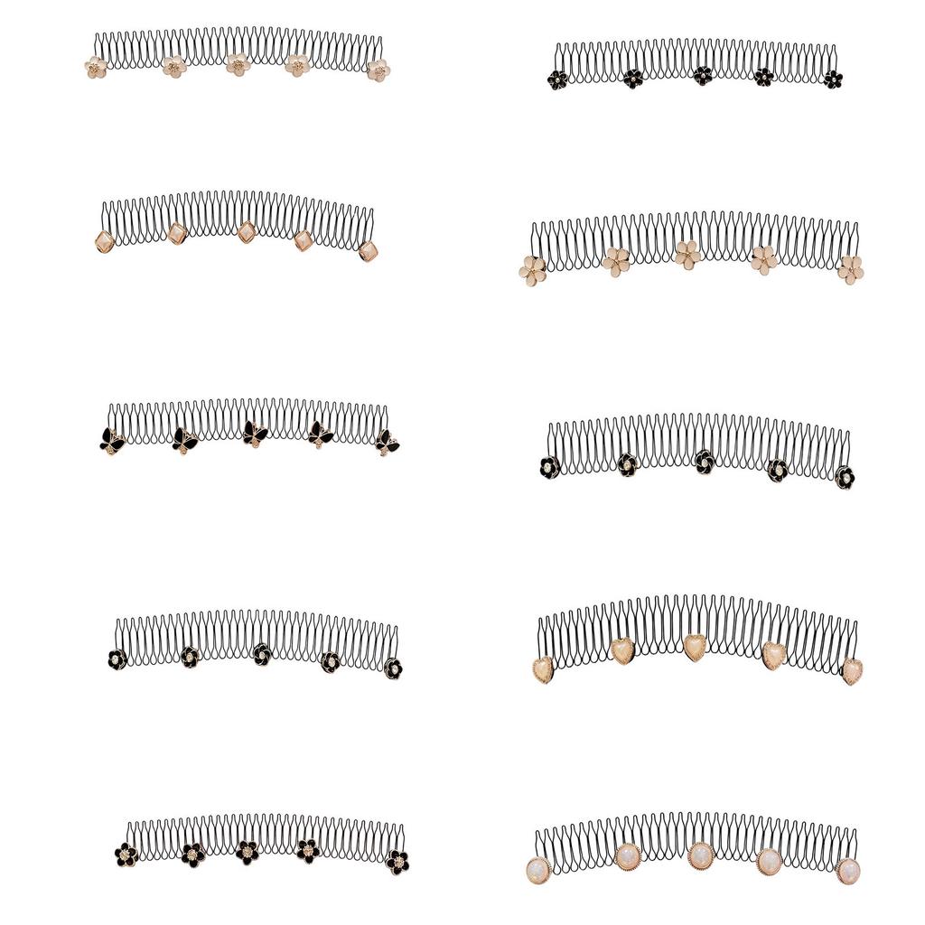 5/10Pcs Hair Flyaway Control Comb Metal Hair Accessory Lightweight Hairpin For Work And Outdoor Activity