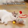Cat Interactive Ball Toy, Automatic Rolling Ball with Tail, Rechargeable Smart Pet Interactive Toy, Cat Smart Ball