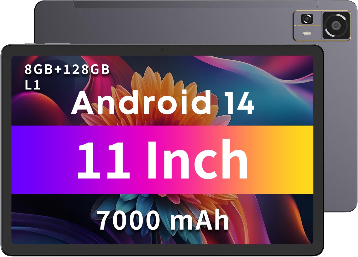 

New for CHUWI an Android 14 tablet with It features 8GB 128GB and 512GB microSD card It features a Snapdragon 685 60Hz Widevine L1 a 7000mAh 2K and 4G чорний