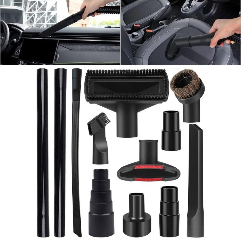 12Pcs Universal Vacuum Cleaner Accessories Set Wet Dry Plastic Vacuum Hose Adapter Vacuum Cleaners Accessories