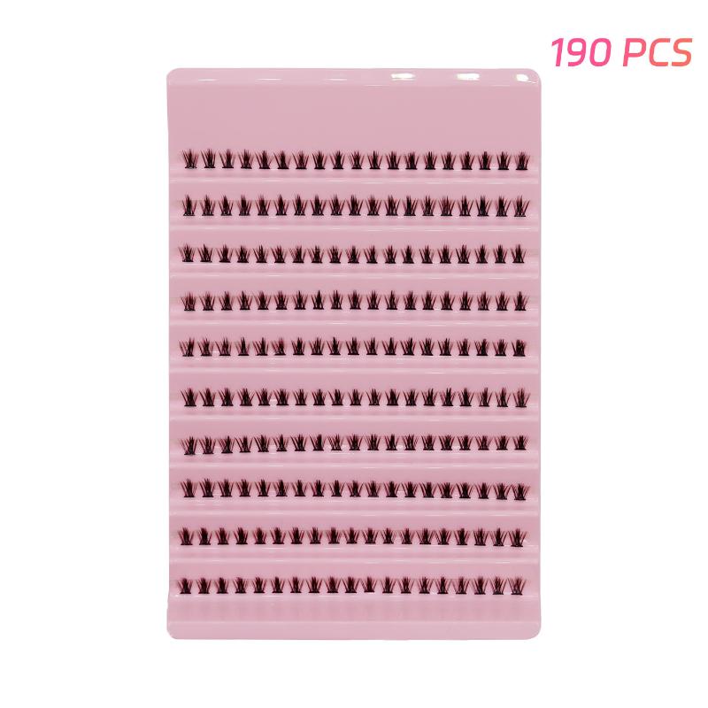 190/200/250Pcs 6Mm Mixed Length Fluffy Wispy Soft Cluster Lashes Lower Eyelashes Dly At Home Suitable For Holiday Parties