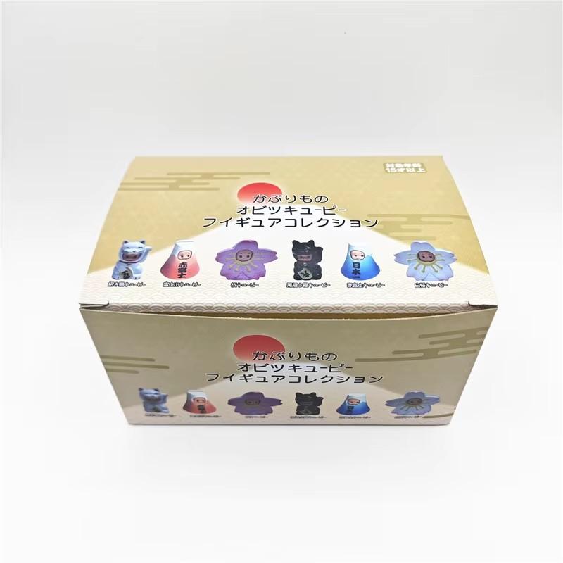 Baby Doll Blind Box Cos Lucky Cat Fuji Mountain Cherry Blossom Design Action Figure Toy For Fans Gift