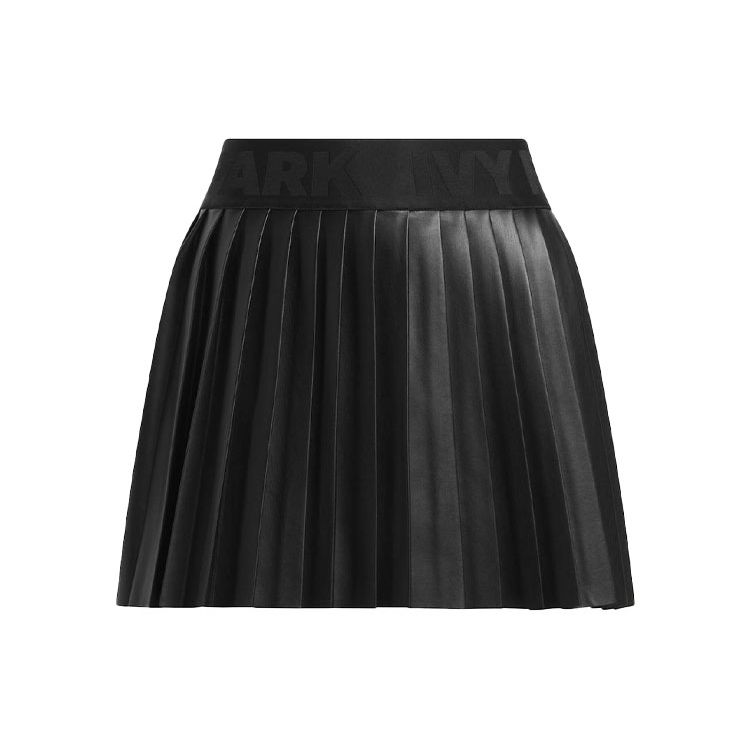 Adidas Originals x IVY PARK Women s Leather Pleated Mini Skirt Black IN8667 XS