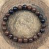 8mm Natürliche Mahagoni Obsidian Edelsteinperlen Unisex Schmuck Handgemacht Persönliches Wachstum Armband 7.5" RBB-62