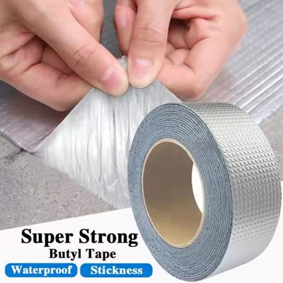 Fita Resistente a Altas Temperaturas Impermeável Fita de Alumínio Espessa de Butil Fendas de Parede Piscina Telhado Reparo de Dutos Autovedante