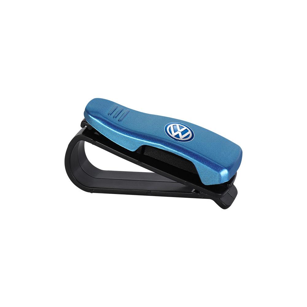 Car Sun Visor Sunglasses Organizer Clip Card Ticket Holder For Volkswagen GTI Golf 6 7 8 Polo VW R-Line CC Passat Tiguan L Jetta zw6