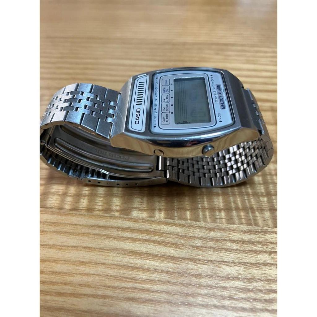 Used CASIO Melody Alarm Digital Watch H104 1980s Good Condition