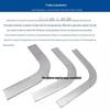 Galvanized 90° Flat Iron Elbow with Horizontal Bend, 4*40H & 4*25Z Grounding Bracket Steel Fixing Clip