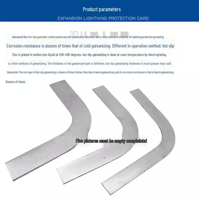 Galvanized 90° Flat Iron Elbow with Horizontal Bend, 4*40H & 4*25Z Grounding Bracket Steel Fixing Clip