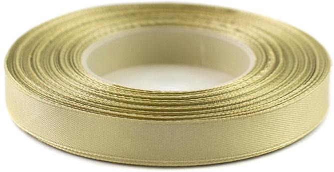 Tasiemka Satynowa 12 Mm X 32 M Złoty Koniakowy