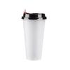 Miaojiayi Disposable Frosted Clear Cups with Lids