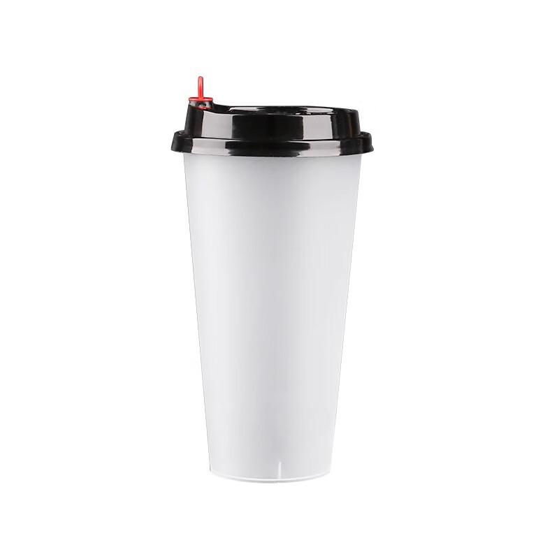 Miaojiayi 700ml Disposable Transparent Cups with Lids