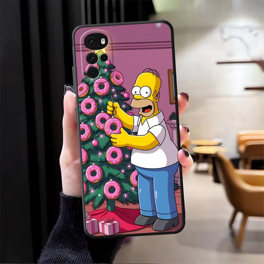 S-simpsons Donut Funda Phone Cover Case for Moto S30 Pro Edge 20 30 X30 Pro