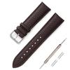 Jumpsunfun Genuine Leather Watch Calf Leather Watch Replacement Brown Replacement and Spring Strap, Strap, Bell, 18mm/Dark (Includes Instructions,