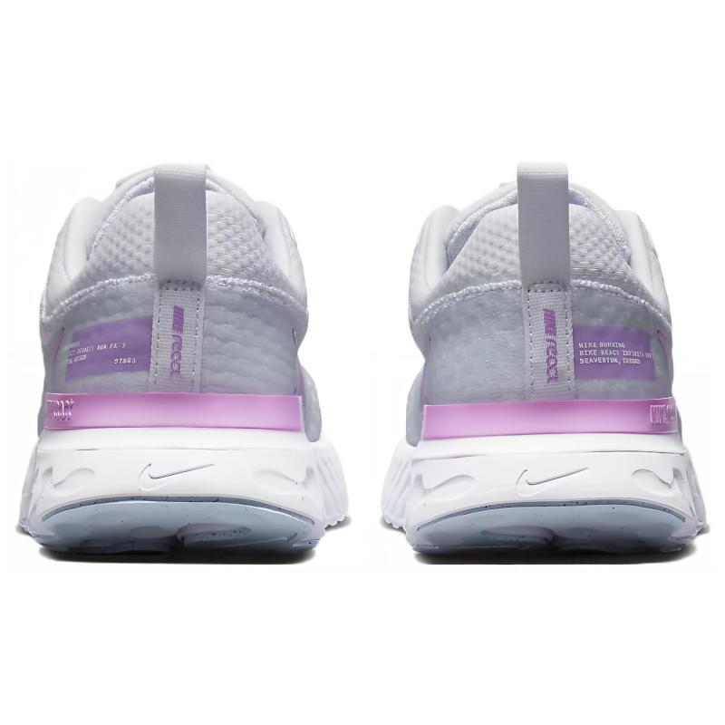 Nike React Infinity Run Flyknit 3 'Grey Rush Fuchsia' Women's Sneakers DZ3016-100