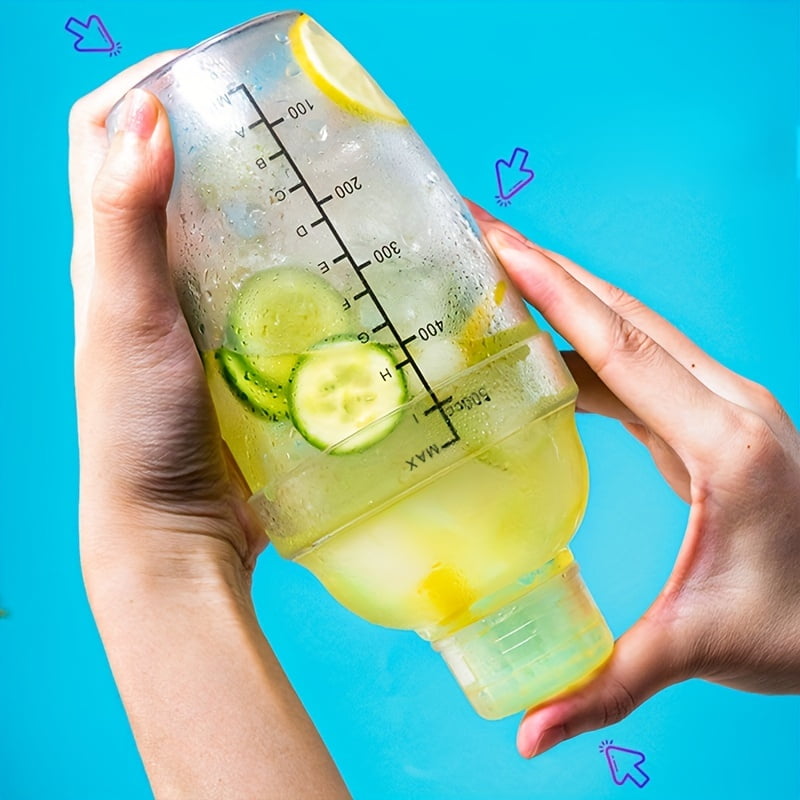 3PCS Cocktail Shaker Set with Scales Drink Shaker for Bartending and Home Bar Boba Tea Shaker Cup Drink Mixed Hand Shaker Tools