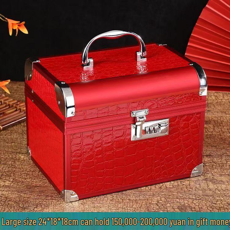 Красочная Свадебная Подарочная Коробка для Приданого: Кожаный кейс для макияжа и сумочка