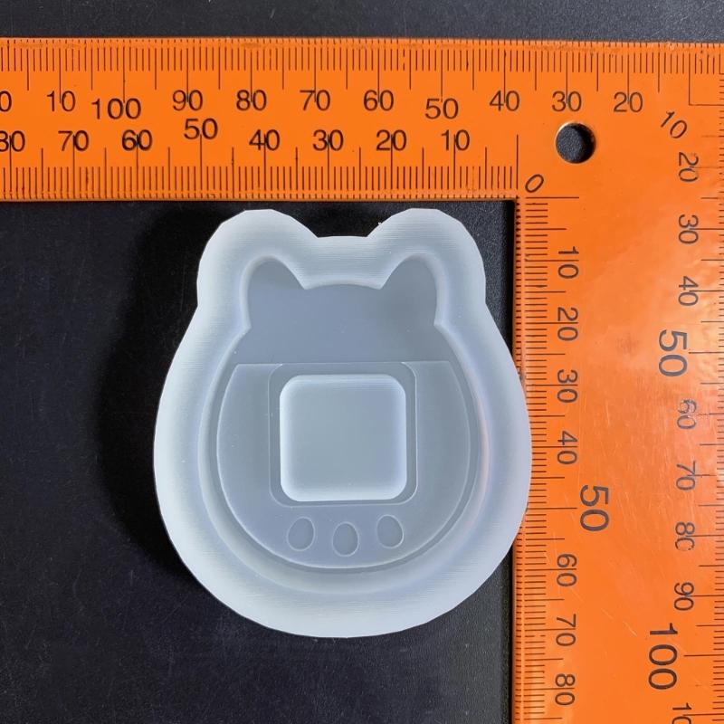 DIY Kitten Ornament Quicksand Silicone Epoxy Mold DIY Keychain Pendant Jewelry Crafting Mould for Valentines Love Gift