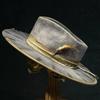 Distressed Felt Hat Webbing Feather Embellished Sheep Felt Hat Western Vintage Jazz Wool Hat