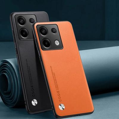 Redmi Note13 Pro 5G 4G Case Luxury Plain Leather Cover for Xiaomi Redmi Note 13 Pro Plus Pro+ 5G TPU Soft Frame Protect Fundas