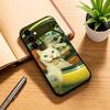 Pet Cat Funny meme Phone Case For Samsung Galaxy A73,A72,A71,A70,A53,A52,A51,Soft Silicone Black Cover