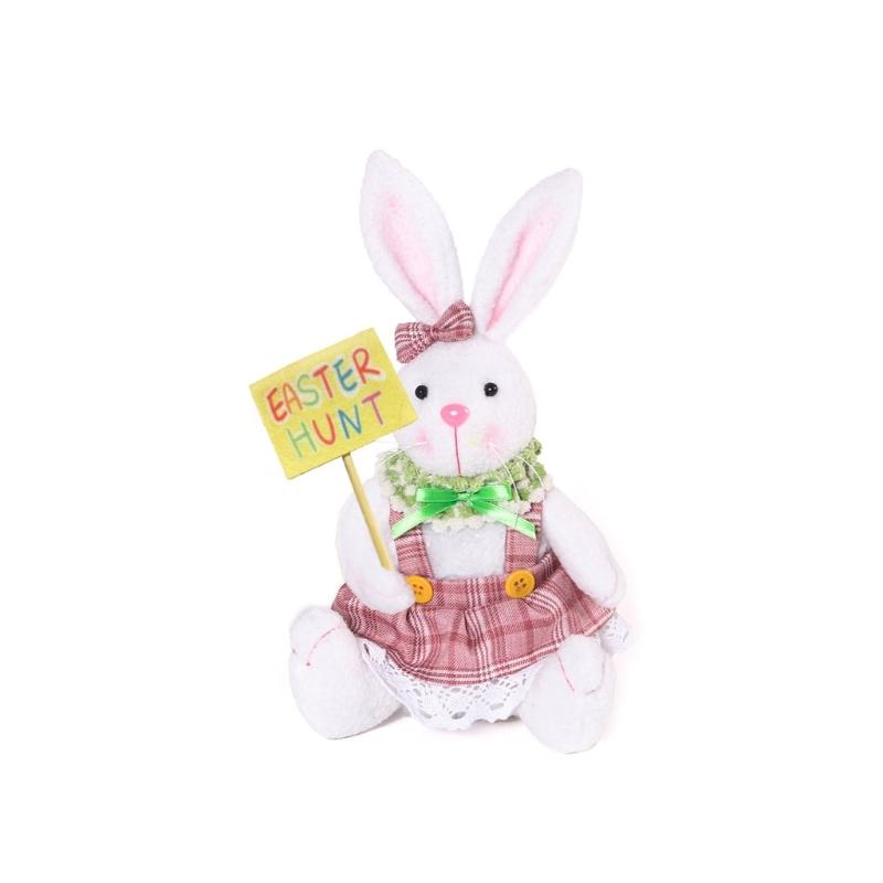 

Easters Gnomes with Carrot and Sign Easters Gnomes Plush Doll with Rabbit Tabletop Accent for Festival Atmosphere