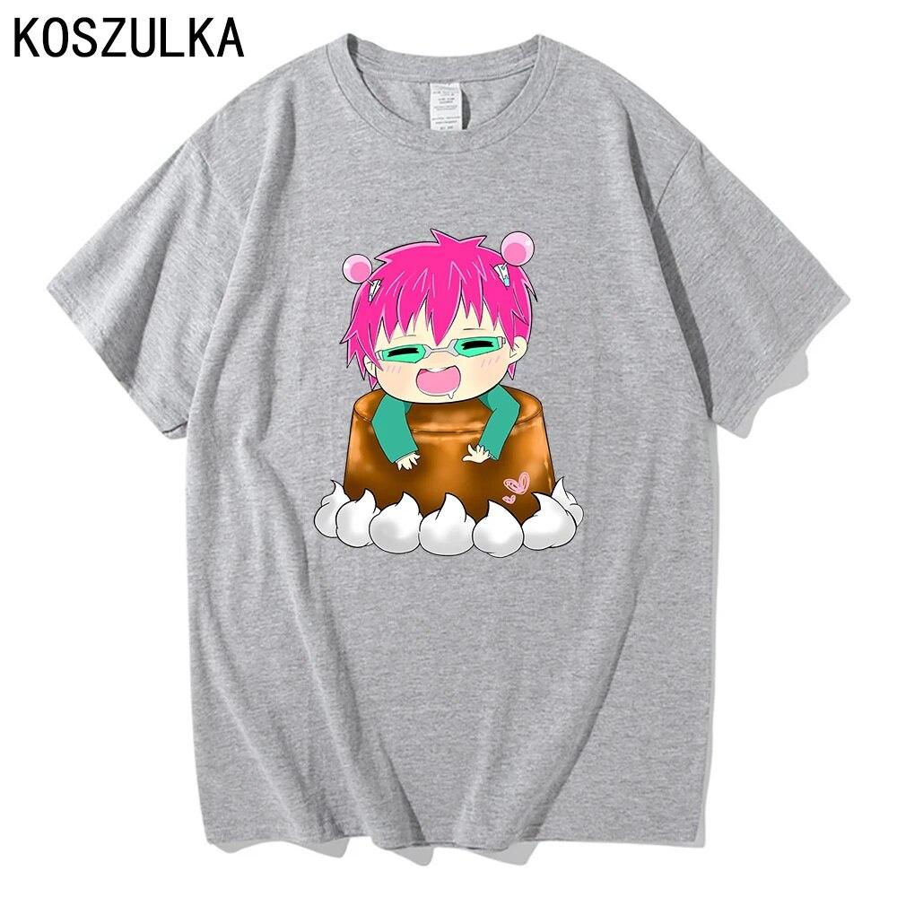 Hot Anime Saiki K T-shirt High Quality Cotton Tee Shirt Summer T Shirts Graphic Sudaderas Kusuo Unisex/women Hip Hop Sweatshirts Unisex