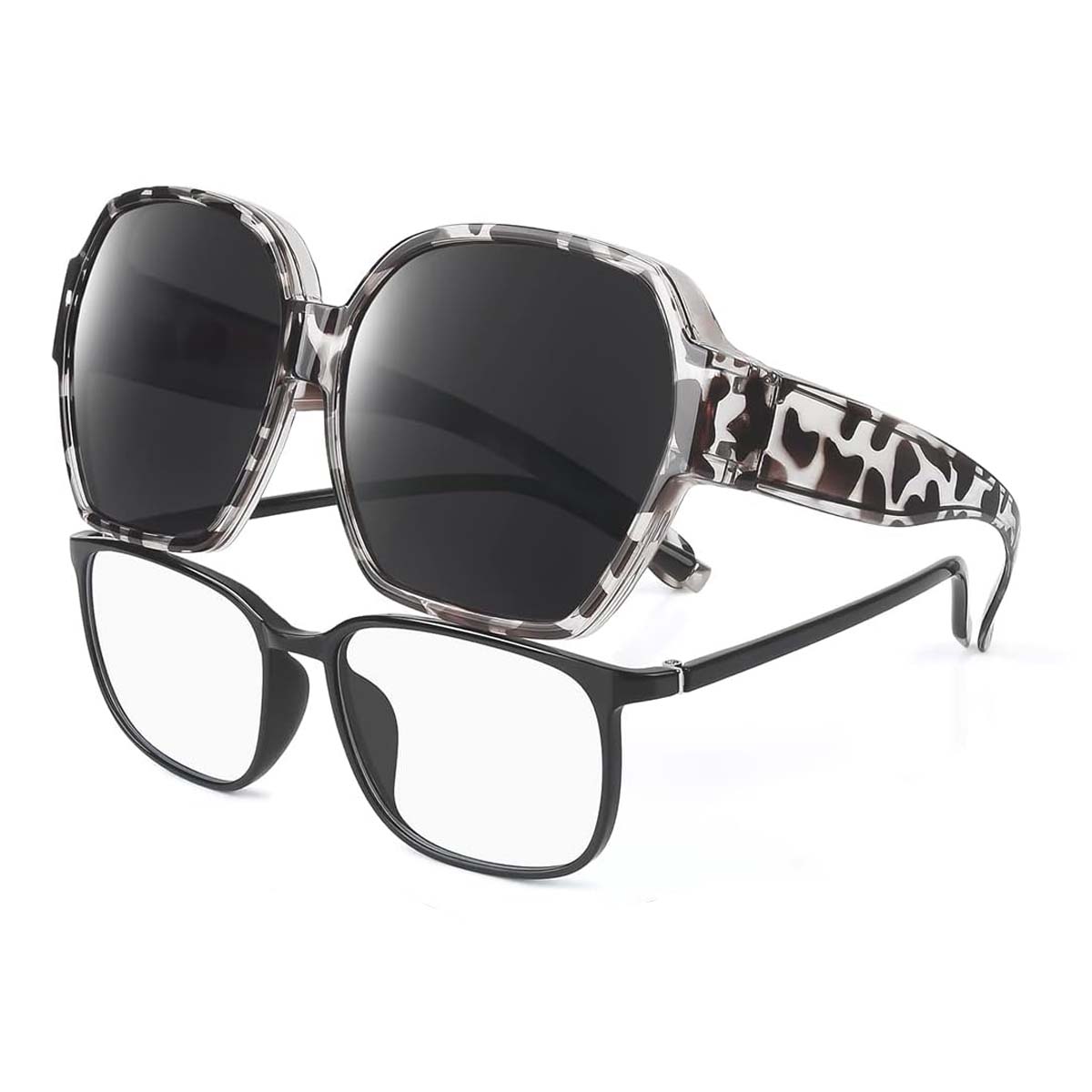 Oversized Fit Over Glasses Sunglasses for Women and Men Wear Over Glasses T01