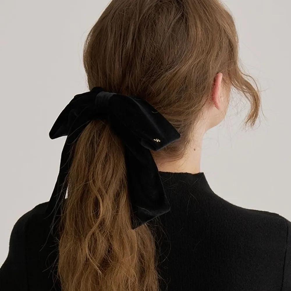 Mood Velvet Ribbon Automatic Pin JP-25-115AB black