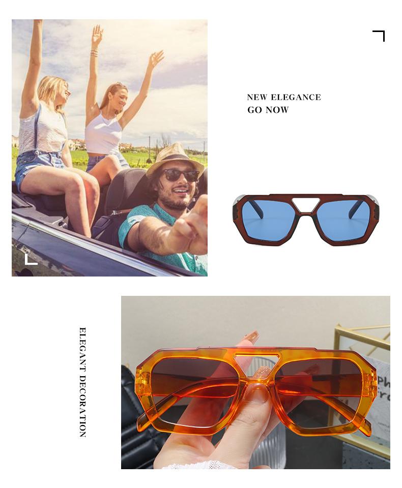 3pcs Women Double Beam Irregular Sunglasses Simple Fashion Leopard Pattern Design Glasses High Quality Outdoor Sunscreen Glasses