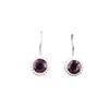 Amethyst Edelstein 925 Sterlingsilber Schmuck Handgefertigt Tropfen/Hängeohrringe 0,93" EE-177-12