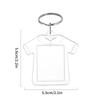 5/50Pcs Transparent Photo Frame Keychain Tassels Snap-In Custom Insert Photo Acrylic Blank Keyring Clear Blank Picture Pendant