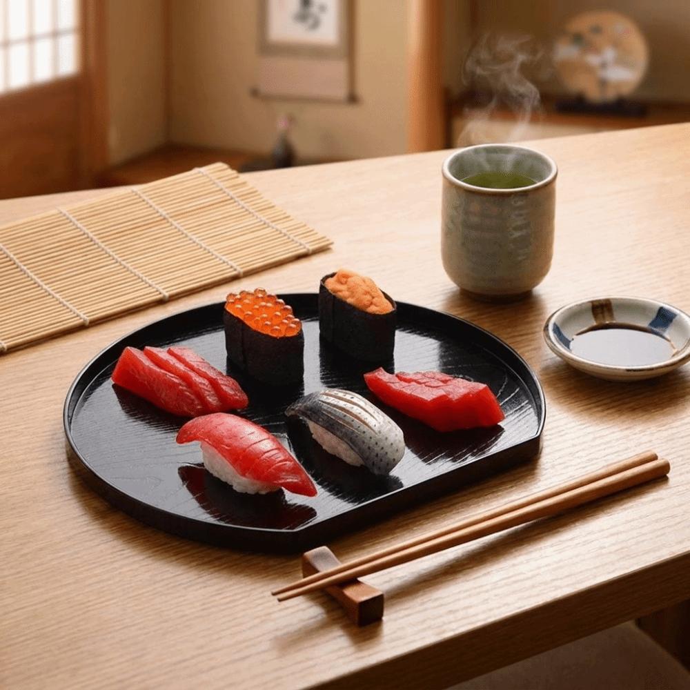 Japanese-Style Food Platter Plastic Fruit Tray Multipurpose Sushi Food Tray  Tableware