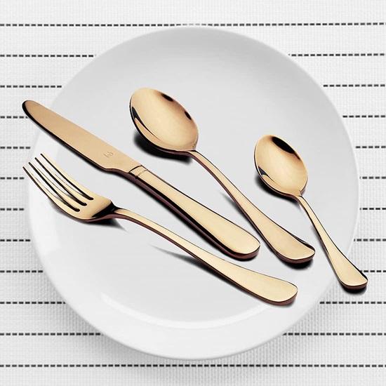 Set of 24 Pieces Gold Cutlery Set with Beautiful Packing