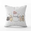 Cartoon Cute Cat Pillowcase Modern Simple Design Home Decorative Cushion Cover For Sofa Car Backrest Square Pillow Covers