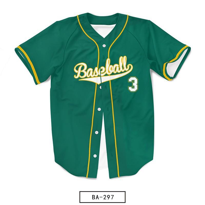 Men's and Women's Same Baseball Uniforms, European and American Baseball Tops, 3D Digital Printing Sportswear, Game Training Uniforms