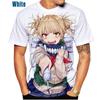 Japansk Anime Jente Himiko Toga Herre/dame Mote Slim 3D-trykk T-skjorte Casual Rundhals Topp Herre Oversize Klær
