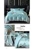 Luxury European Lace Trim Jacquard Silk Bedding Set