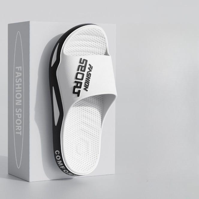 Pánské pantofle Pohodlné pantofle s potiskem písmen - Měkká podrážka Lehké a protiskluzové plážové sandály