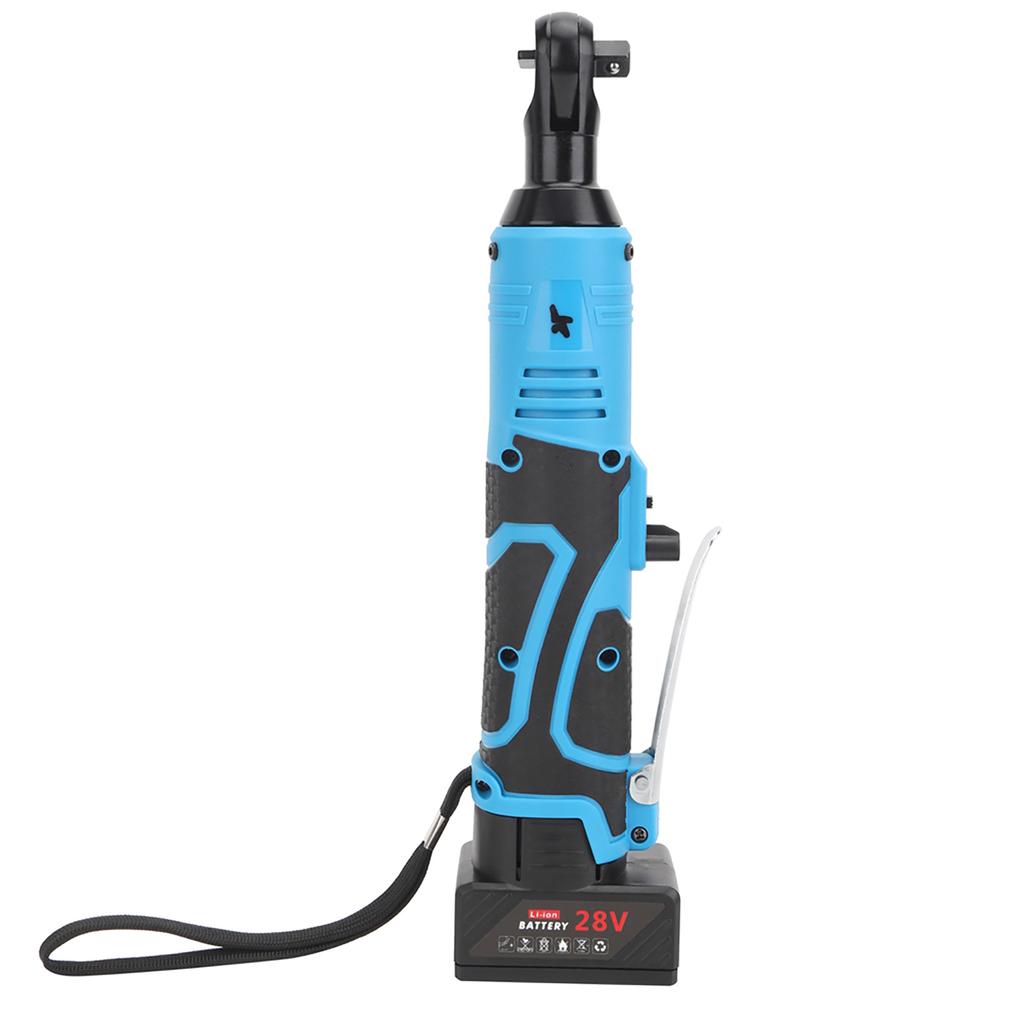 28V Elektrischer Winkelratschenschlüssel Akku-Ratsche Kabellos Wiederaufladbares Elektrowerkzeug