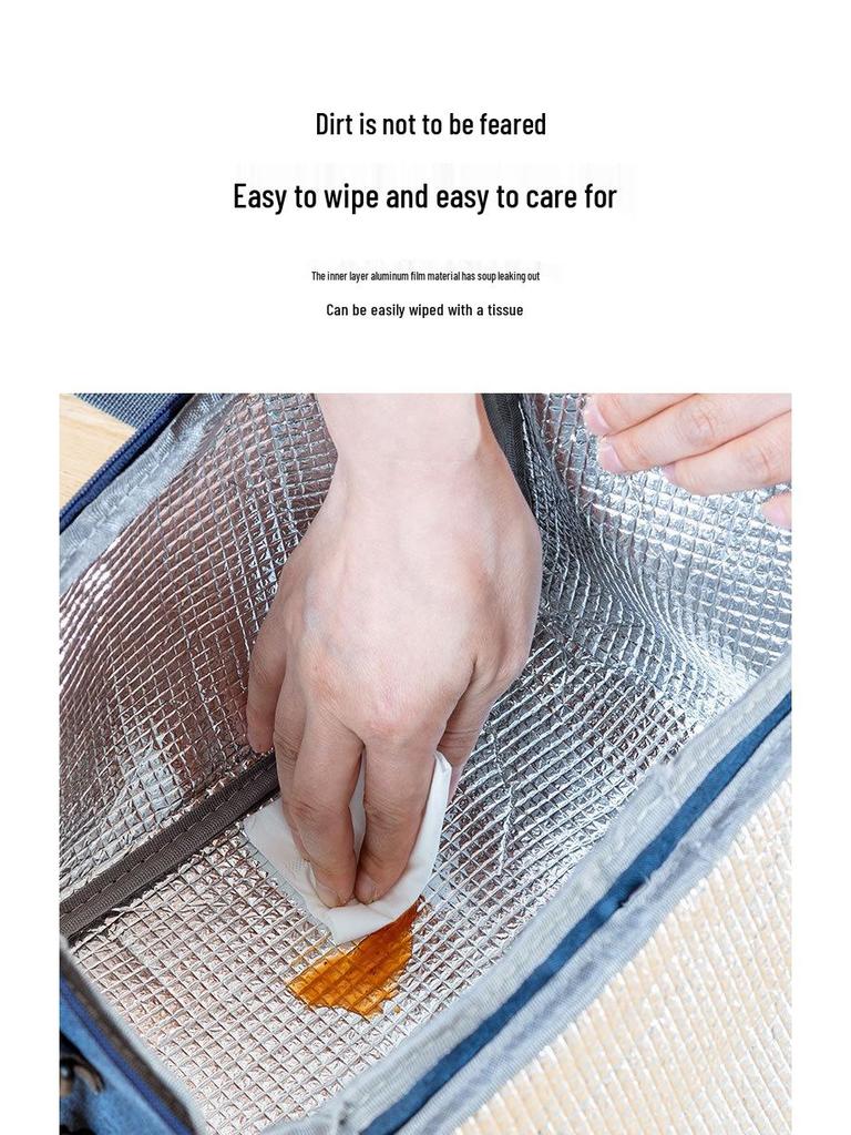 Skládací izolovaná taška na ledové obklady pro pikniky a obědy