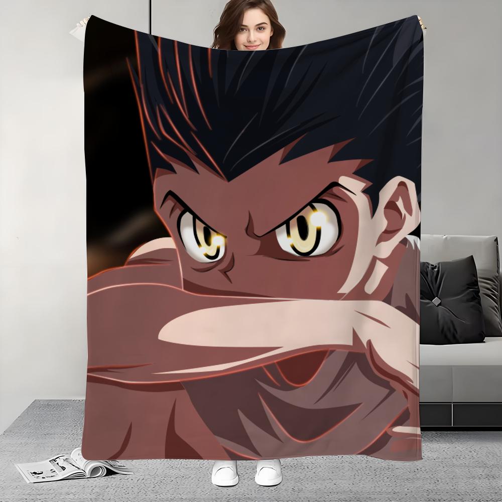 Anime Hunter X Hunter Blanket Design Lightweight  For Dorms, Naps, Living Room, Office,Sofa,All-Season