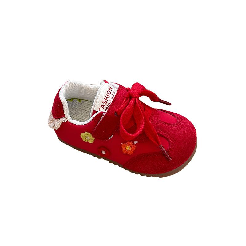 

Children Running Sneakers Autumn New Fashion Casual Walking Flat Shoes Baby Boys Girls Flower Soft Children Sport Shoes 24