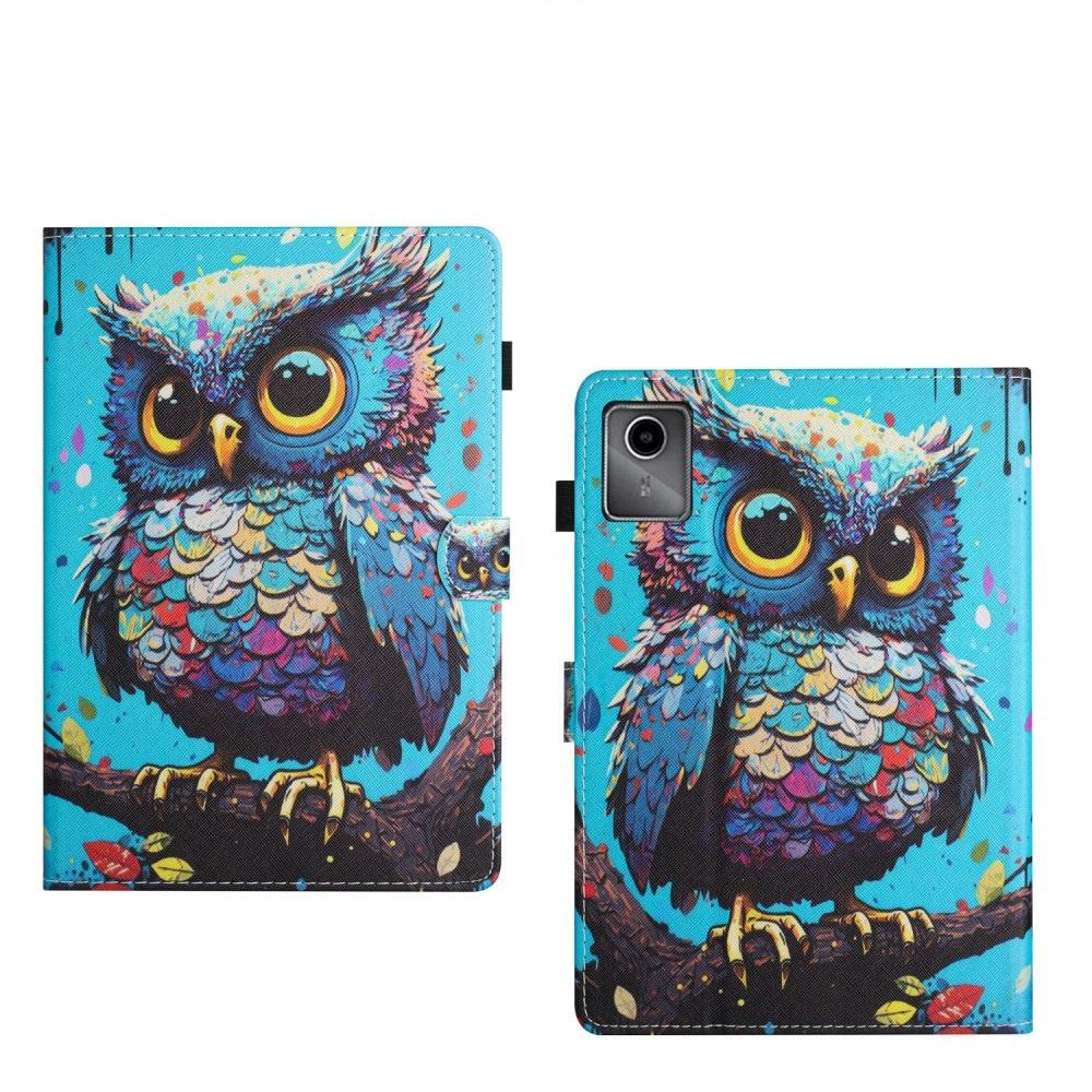 Lenovo Tab M11 case, with flap, owl