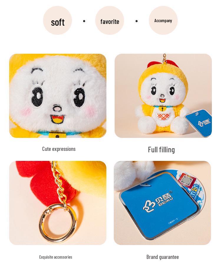 Authentic Doraemon Candy Series Toy Pendant Plush Keychain