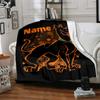 Warner (5) Customize Your Name Blanket Throw Personalized Blanket Ultra-Soft Throw For Sofa Bed Livingroom Chair All-Season Use