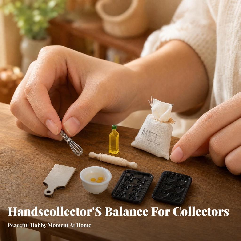 Miniature Dollhouse Pastry Accessory Set Kitchen with Detailed for