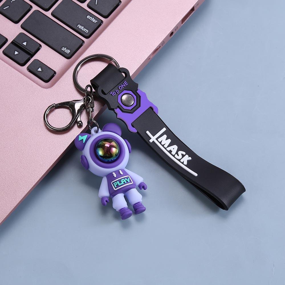 1PC 7.2cmAstronauts Keyring Couple Doll Pendant Bag Keychain Pendant