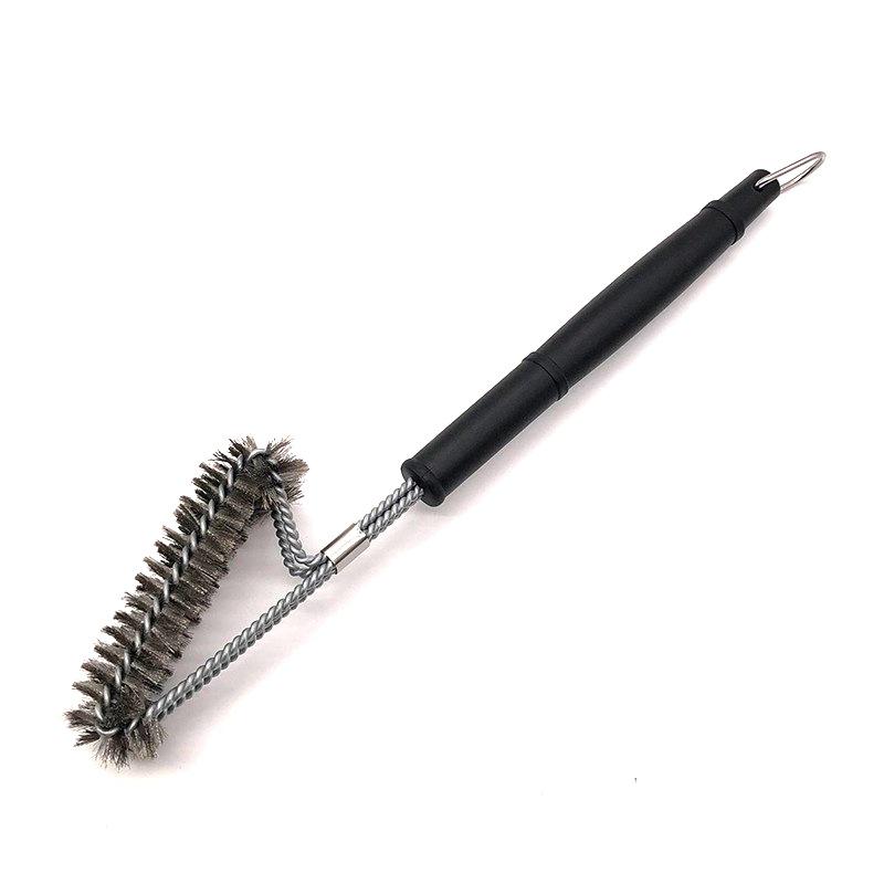 Stainless Steel Triple-Head BBQ Grill Cleaning Brush